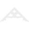 Ekena Millwork Pitch Brontes Architectural Grade PVC Gable Pediment, 60"W x 30"H x 1"P (12/12) GPP060X030X100BRO - alternate 3